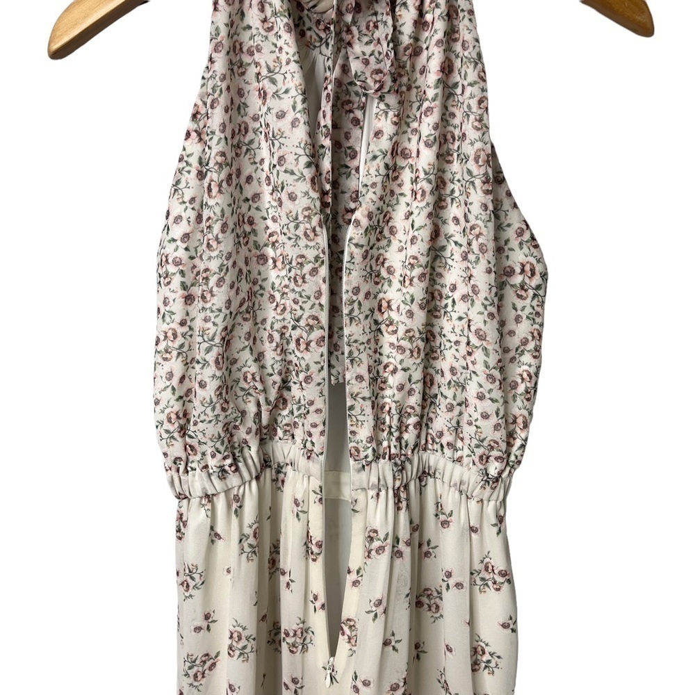 Bellevue Floral Tiered Maxi Dress Size Medium Ruffle Sleeveless Boho Cottagecore - Picture 6 of 9
